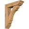 Ekena Millwork Olympic Traditional Smooth Bracket w/ Offset Brace, Western Red Cedar, 5 1/2"W x 20"D x 24"H BKT0604X20X24OLY01SWR - alternate 1